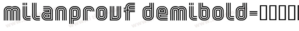 milanprovf demibold字体转换